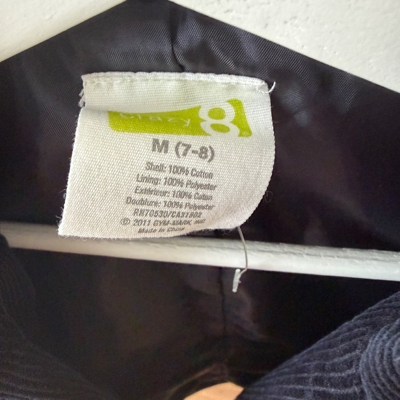 LIKE NEW BOYS SIZE 7/8 SMALL/MEDIUM CORDUROY - NAVY - Picture 3 of 4